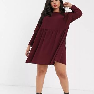 ASOS Curve Mini Smock Dress
